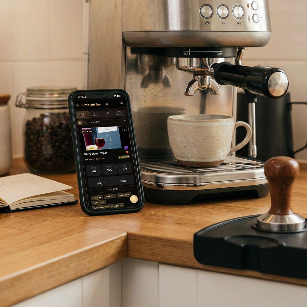 Lumo coffee recipe app