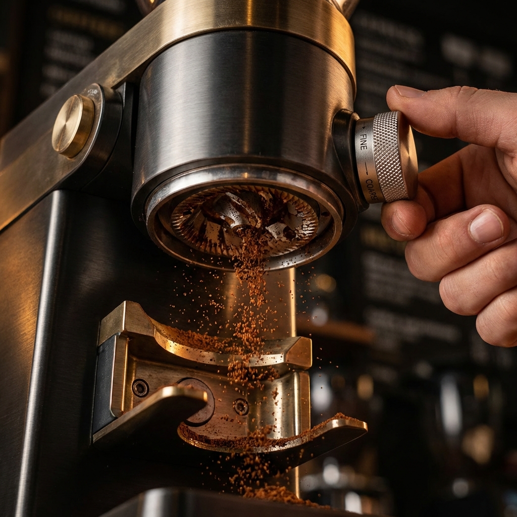 Grind size adjustment for espresso