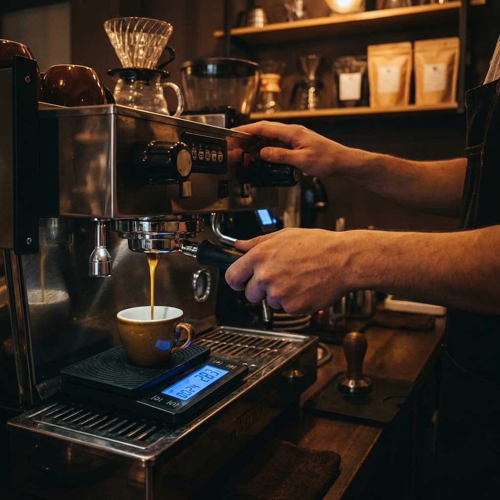 Espresso shot timing guide