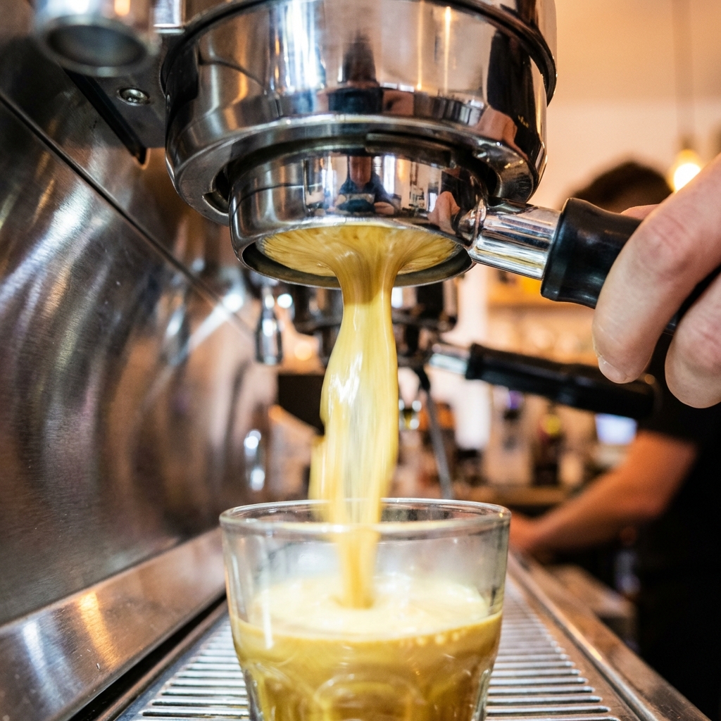 Turbo shot espresso technique