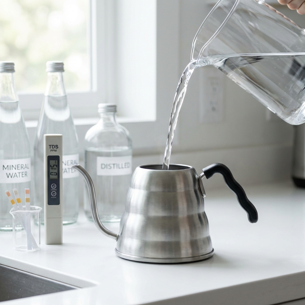 Water chemistry for coffee brewing