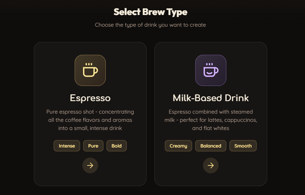 Straight Espresso or Milk Based
